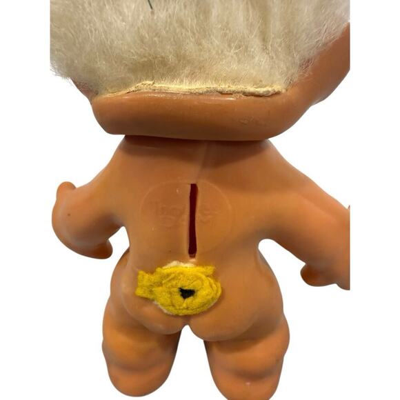 VTG Troll Coin Bank 7" Tall DAM Light Glass Eyes No Clothes 1960s READ - Picture 4 of 7